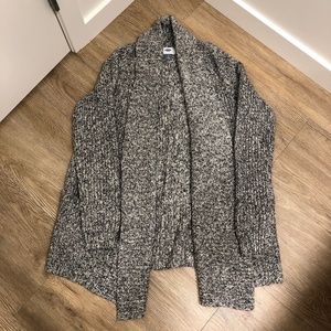 Old Navy Speckled Long Gray Cardigan